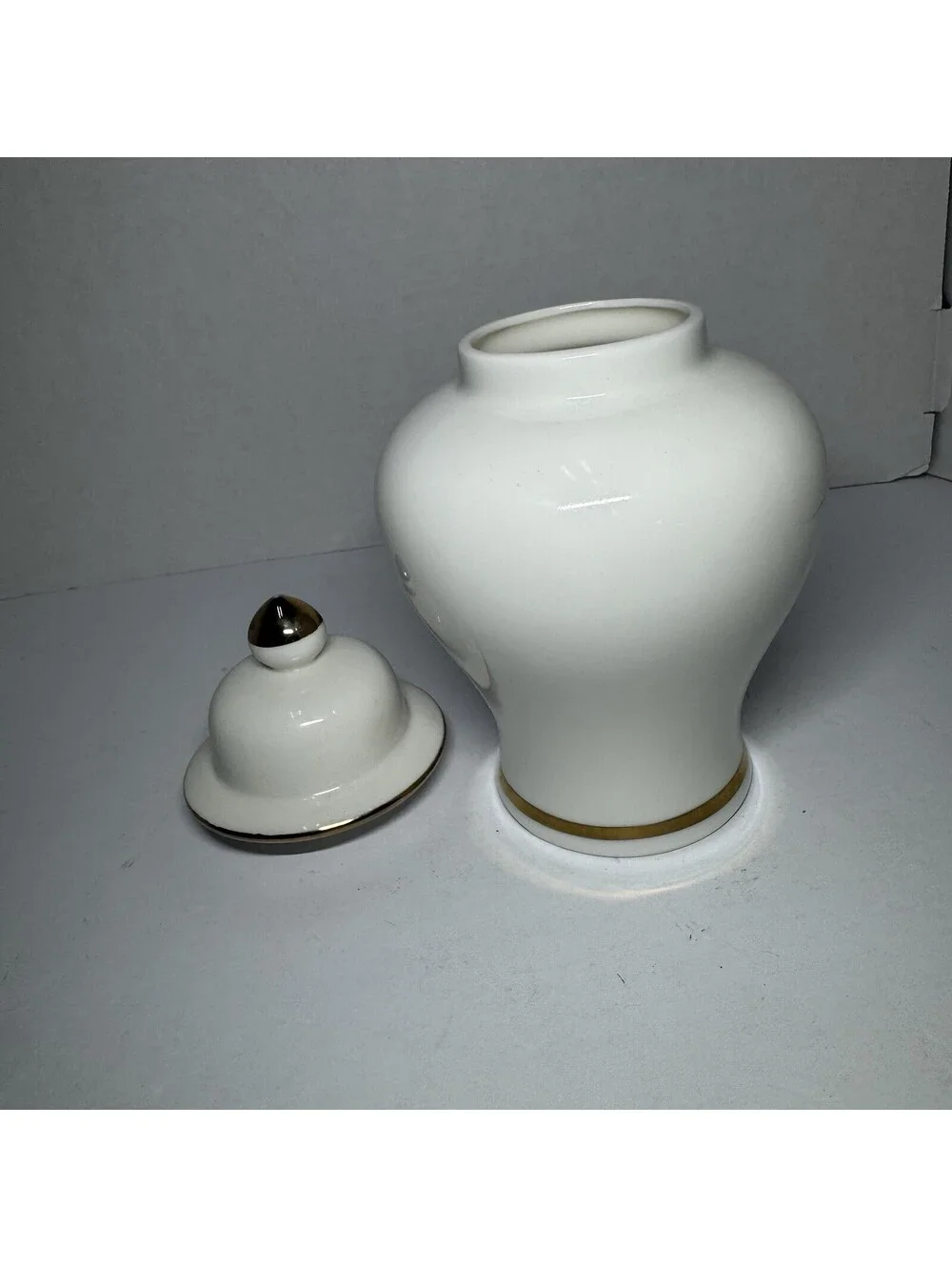 Vintage Jay Fine China Lidded Ginger Jar with Bird and Cherry Blossom Made Japan